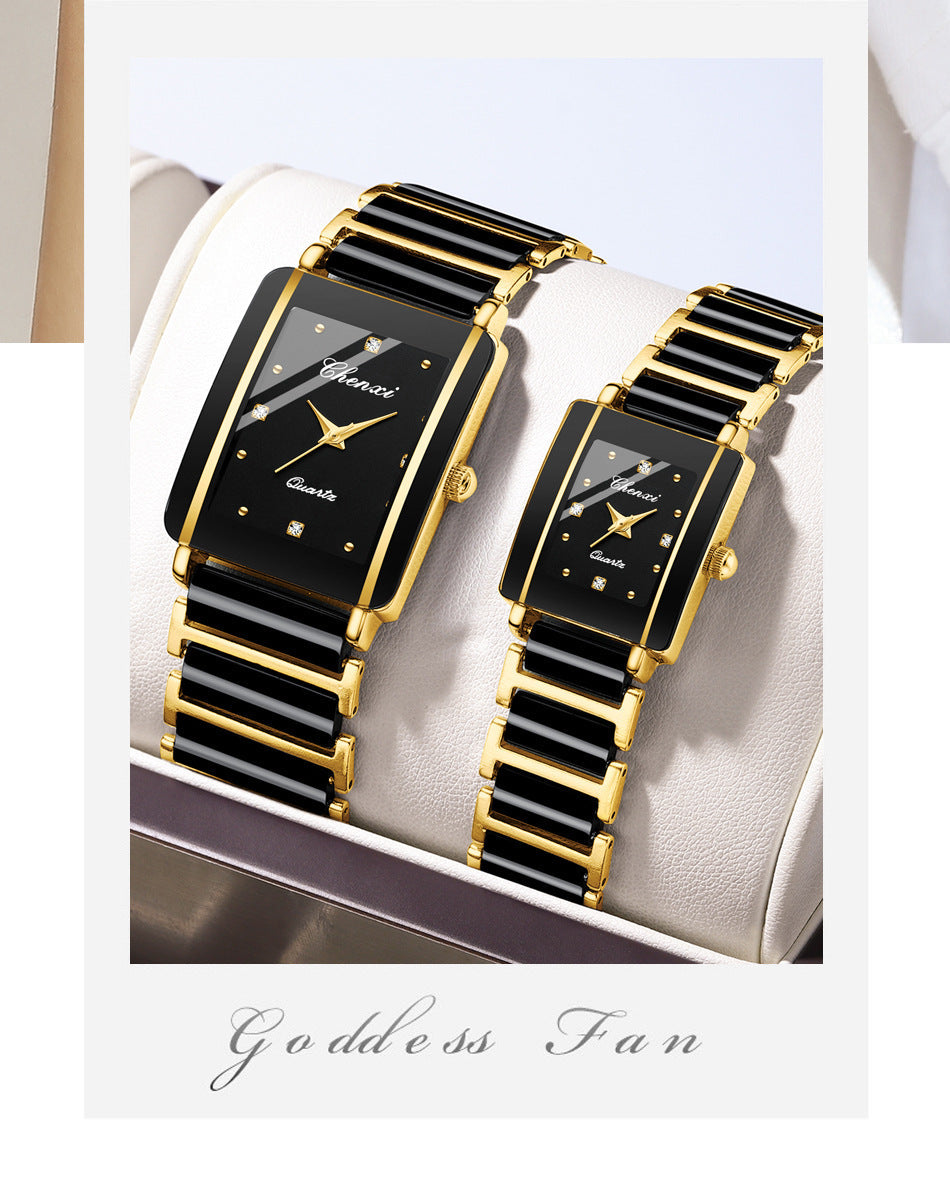 Montre carrée polyvalente décontractée