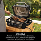 Pack barbecue électrique & Fumoir Ninja Woodfire avec chariot et housse