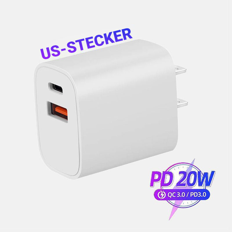 20W Dual Port Power Adapter Fast Charger