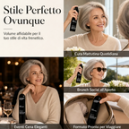 💇 Spray Coiffant Volumisant pour Cheveux – Formule Légère, Tenue Toute la Journée, Parfum Pêche – Idéal Cheveux Fins et Matures 🍑💪