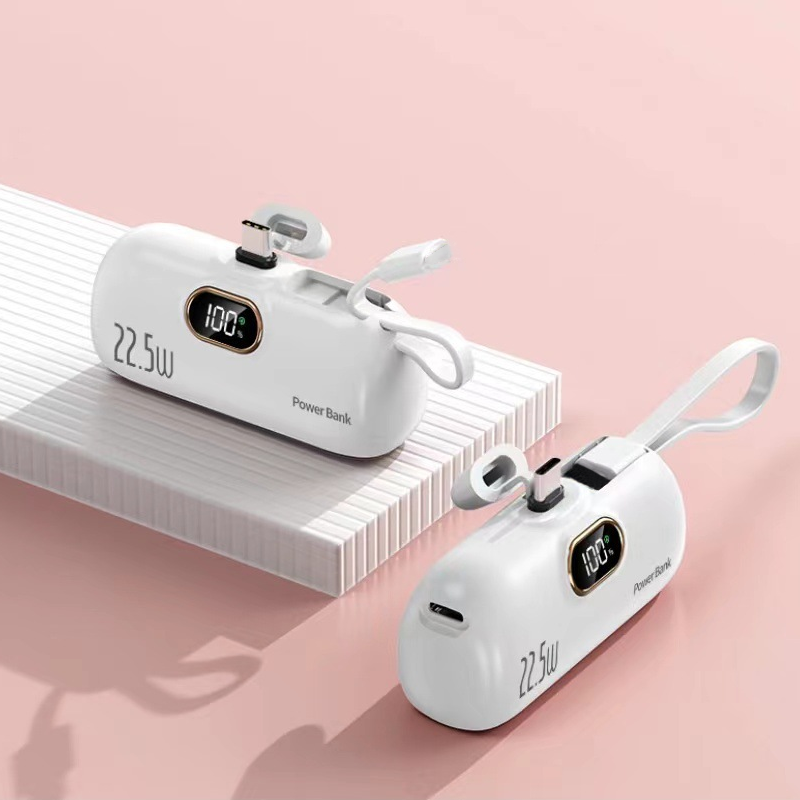 🔋⚡ ChargeGo™ Mini Power Bank 5000 mAh 📱✨ - Recharge rapide 22,5 W | Écran numérique | Pour iPhone et Android | 4 couleurs | 50 % DE RÉDUCTION 🔥