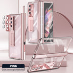 Applicable aux coques de téléphone portable pliables à charnière plate Samsung Zfold3 / Zfold4 avec film de galvanoplastie