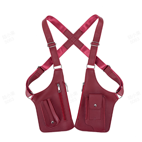 🎯 Sacoche Tactique Antivol Homme à Double Bandoulière – Multi-Poches, Cuir PU Imperméable, Design Ergonomique – 7 Couleurs, 27,5×15,5cm 💼🔒