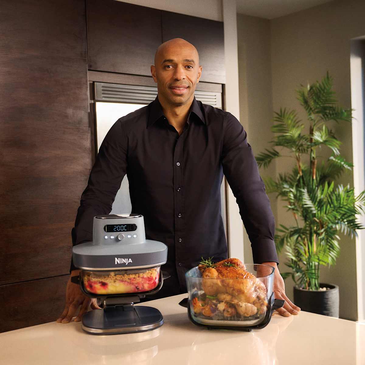 Air Fryer en verre Crispi Pro 7-en-1, Bleu Cyberspace