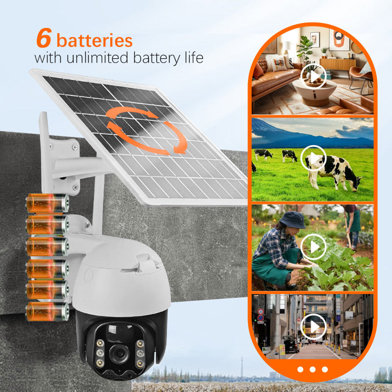 🎥Caméra de sécurité solaire sans fil intelligente 🎁Livraison gratuite