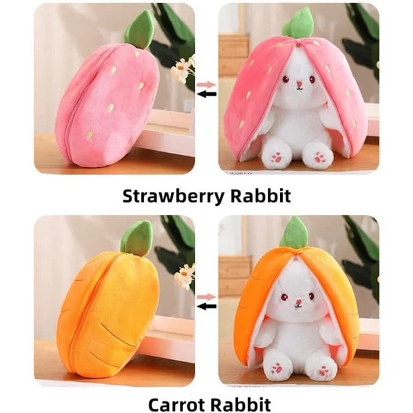 Peluche de Lapin Fraise pour Pâques