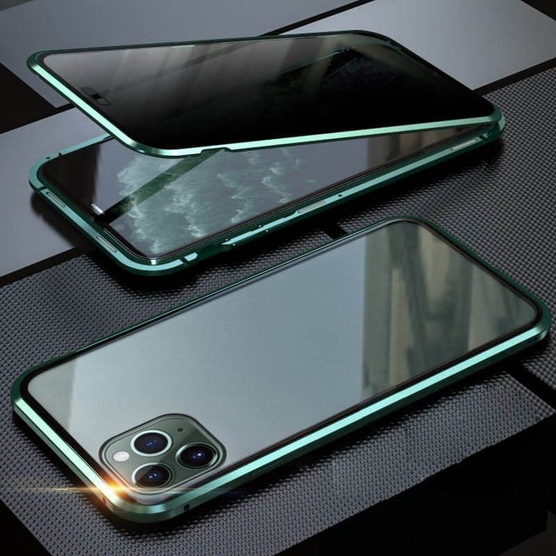 ✨ DERNIER JOUR -50 % ✨ Coque magnétique pour iPhone avec verre trempé et cadre métallique