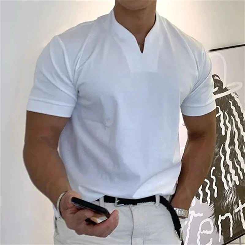 T-shirt à manches courtes pour homme 2024, affaires, fitness (ACHETEZ-EN 2, LIVRAISON GRATUITE)