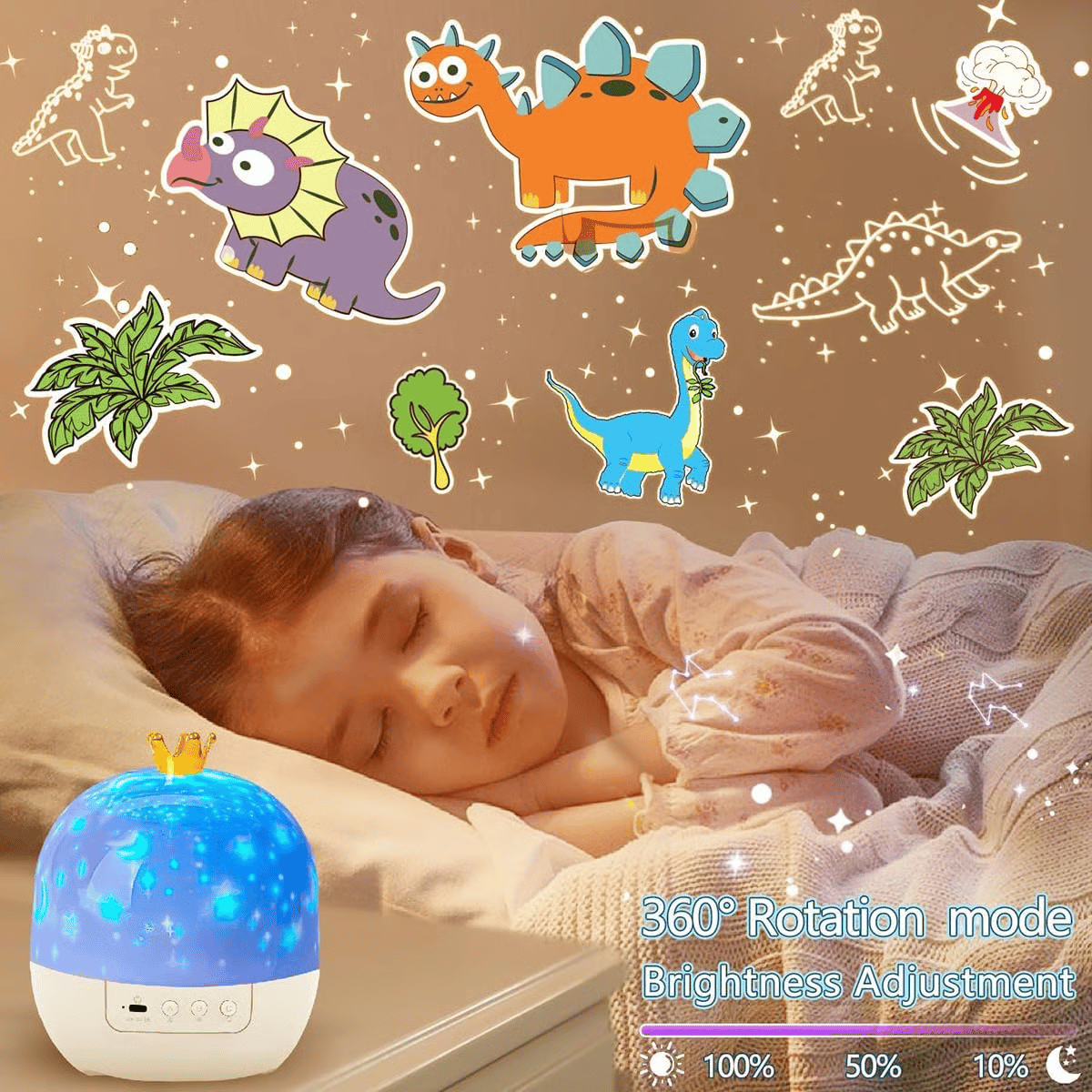 🎃👻DERNIER JOUR DE PROMOTION - 50 % DE RÉDUCTION💜Projecteur veilleuse pour enfants avec 15 ensembles de films🔋Recharge de type C
