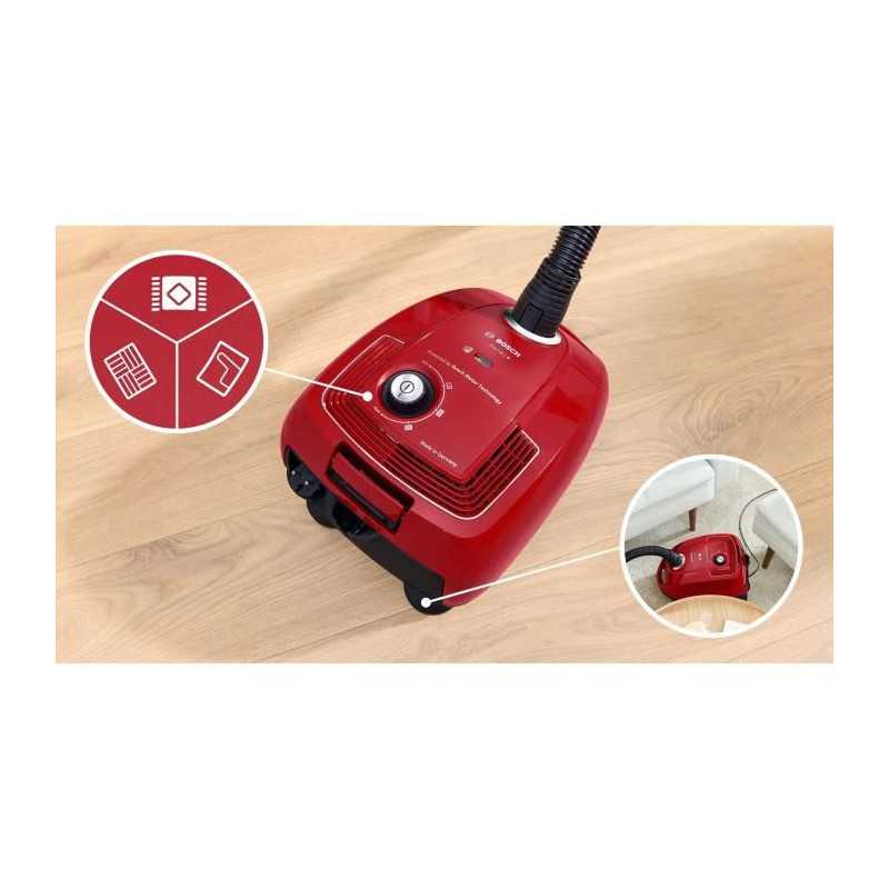 BOSCH GL38 - Aspirateur avec sac - 600 W - 79 dB - (h)epa - 10 m - Sac 4 L - Variateur de puissance