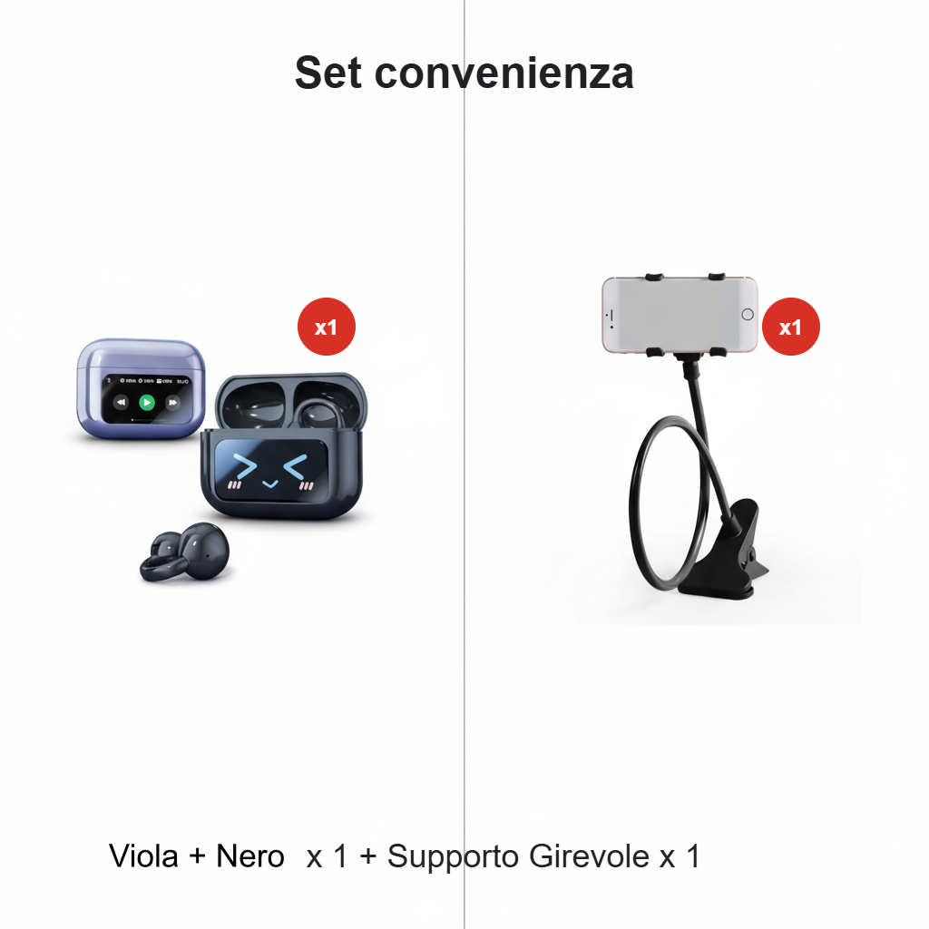 🎧 50% DE RÉDUCTION ! 🌐 Écouteurs Clip-on Bluetooth V6.0 avec Écran Couleur – Traduction 134 Langues, Étanche & 40h d'Autonomie 💧