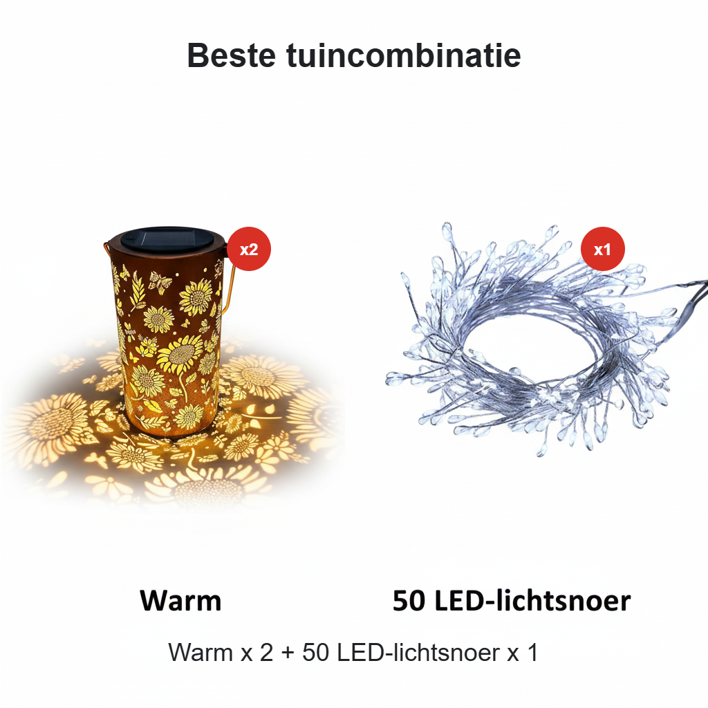 🔥OFFRE SPÉCIALE 49 % DE RÉDUCTION - 🌞Lanterne de jardin solaire colorée motif tournesol