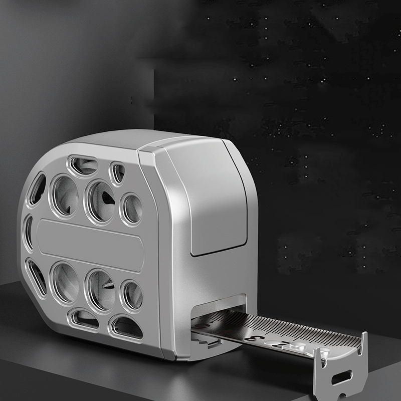📏 Mètre Ruban en Acier Inoxydable | Verrouillage Automatique et Base Magnétique 🧲 | Étanche et Résistant 💦 | Portable de 5 Mètres 🛠️