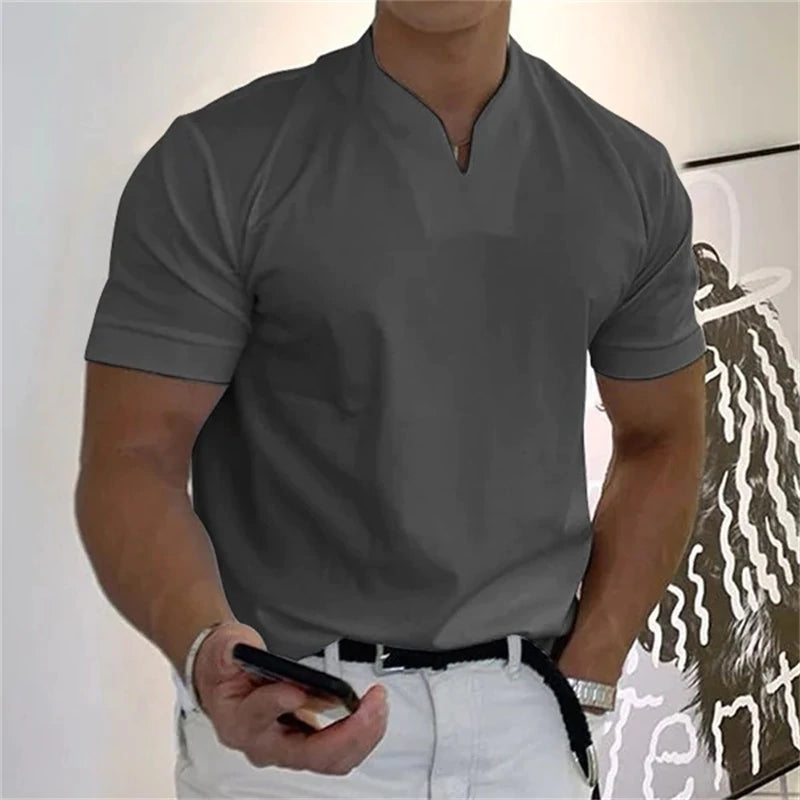 T-shirt à manches courtes pour homme 2024, affaires, fitness (ACHETEZ-EN 2, LIVRAISON GRATUITE)