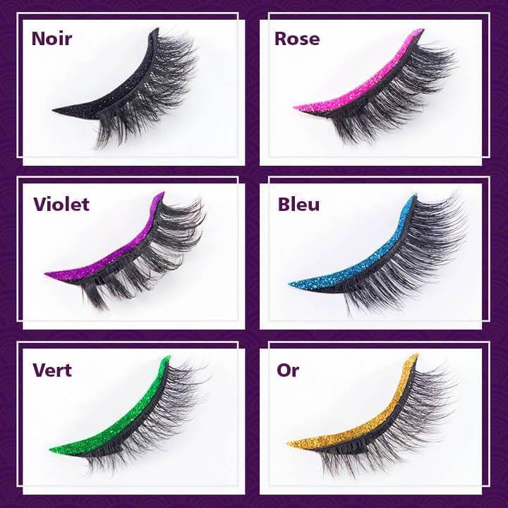 Autocollants réutilisables pour eye-liner et cils