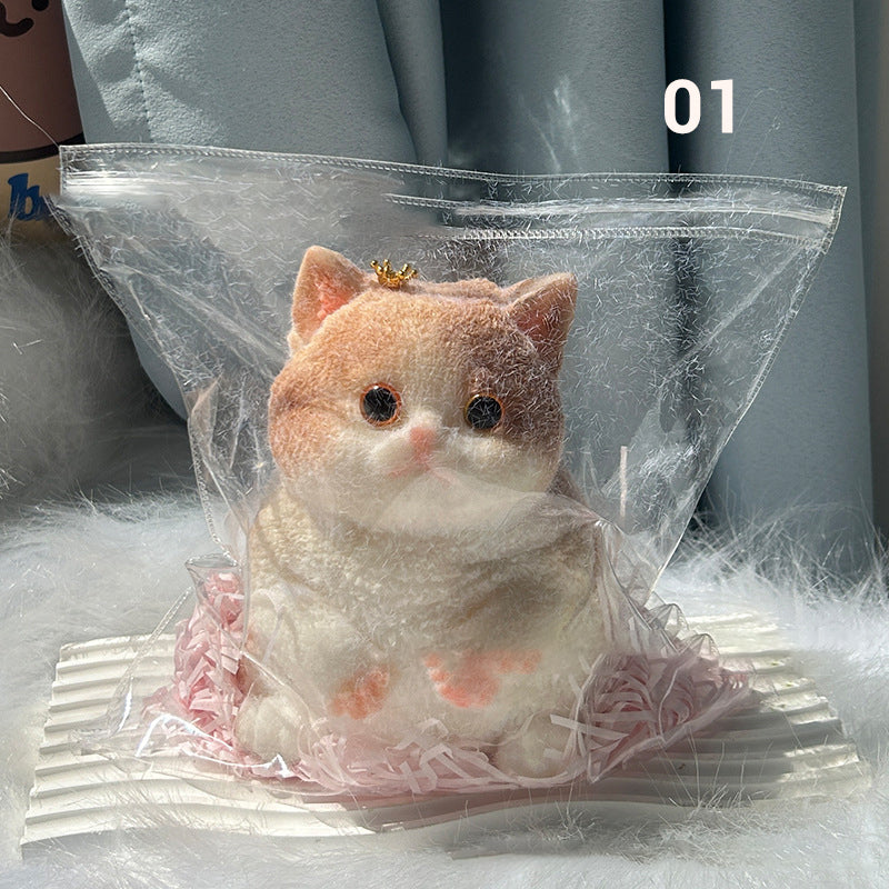 Jouet anti-stress en forme de chat, mignon et doux