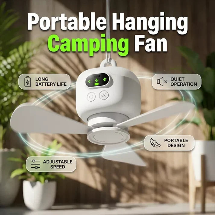 ⏰ Offre limitée : 50 % de réduction sur un ventilateur de plafond rechargeable avec lumières LED ! 🌬️✨