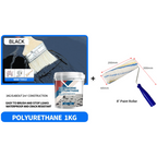 🏠💧 Enduit d'Étanchéité Anti-Fuite pour Toitures – Flexible, Résistant aux Intempéries, Sûr & Inodore – 4 Couleurs, 500g & 1kg, avec Pinceau Rouleau 🛡️✨