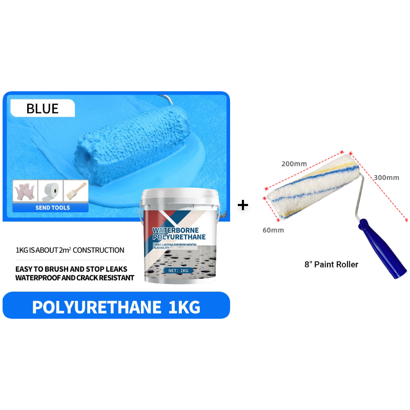 🏠💧 Enduit d'Étanchéité Anti-Fuite pour Toitures – Flexible, Résistant aux Intempéries, Sûr & Inodore – 4 Couleurs, 500g & 1kg, avec Pinceau Rouleau 🛡️✨
