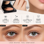 👁️ Crème Éclat Contour des Yeux – Correcteur Cernes & Poches | Effet Lumière Immédiat | Waterproof | Testée Dermatologiquement | Sans Parabènes | 5g ✨🌸