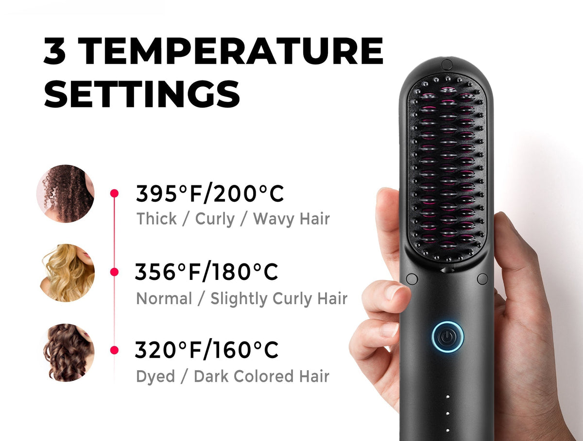 Brosse lissante chauffante pour femme