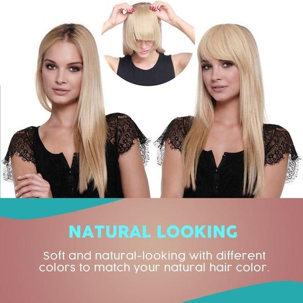 Extensions capillaires avec frange à clipser 3D sans couture
