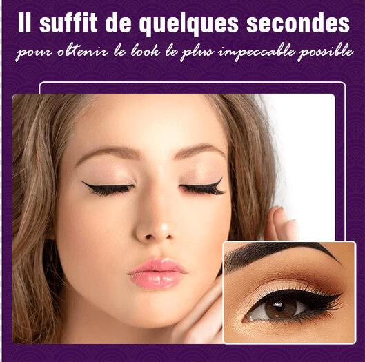 Autocollants réutilisables pour eye-liner et cils