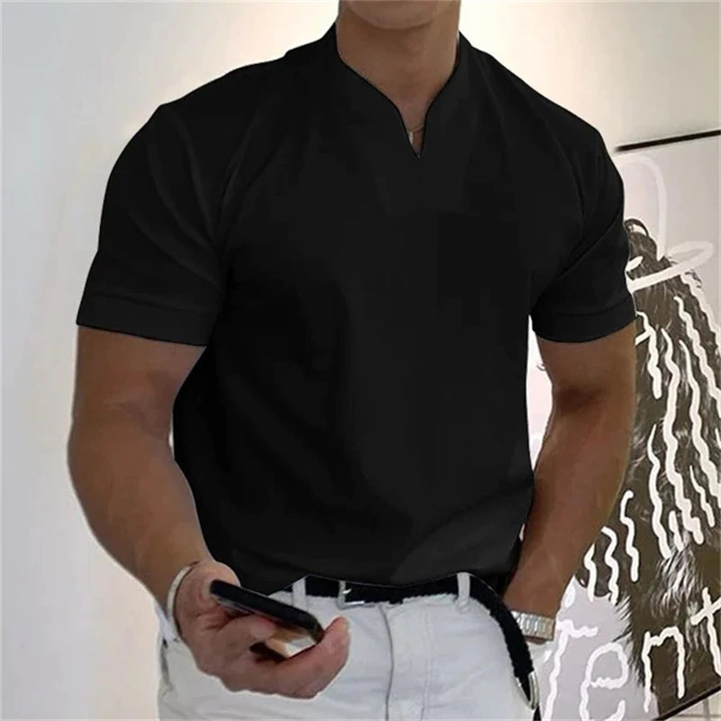 T-shirt à manches courtes pour homme 2024, affaires, fitness (ACHETEZ-EN 2, LIVRAISON GRATUITE)