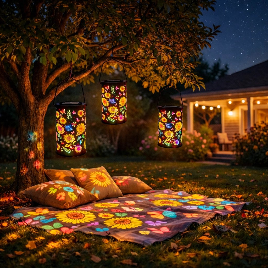 🔥OFFRE SPÉCIALE 49 % DE RÉDUCTION - 🌞Lanterne de jardin solaire colorée motif tournesol