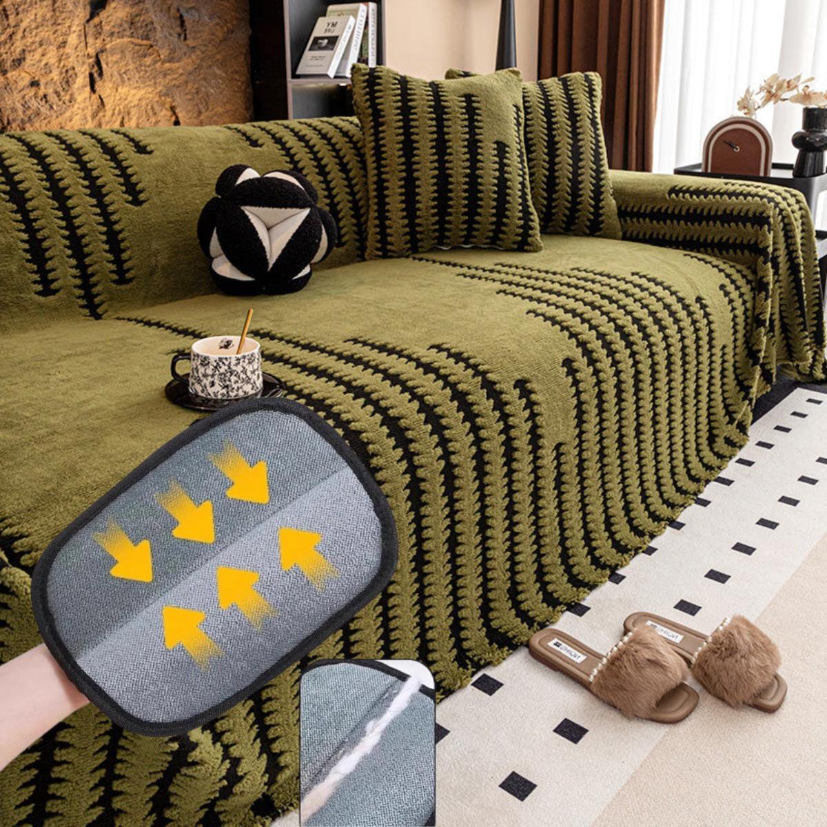 🛋️ Housse de Canapé en Peluche Douce et Antidérapante | 9 Couleurs et 5 Tailles, de 180×130 à 180×420 cm 📏 | Protège des Rayures, des Poils et des Taches 🛡️ | Idéal pour les Enfants et les Animaux Domestiques 🐾 | Lavable en Machine ✨