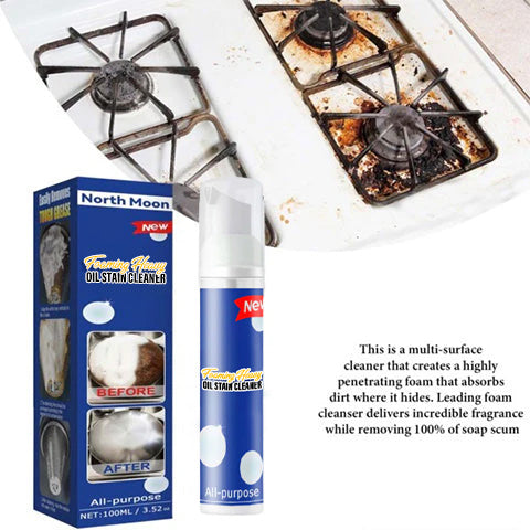Nettoyant moussant pour taches d'huile tenaces