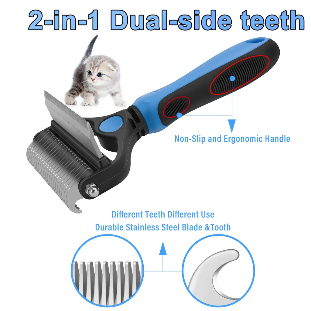 ⏰🔥RABAIS DE 50% POUR UNE DURÉE LIMITÉE !🔥PLUS DE 50 000 VENDUES !Brosse professionnelle anti-chute pour chiens et chats