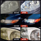 🚗 Rénovateur de Phares Voiture 2 en 1 – Élimine Jaunissement & Opacité | Formule Nettoie & Protège | Barrière Anti-UV | Application Rapide | 180ml ✨💡