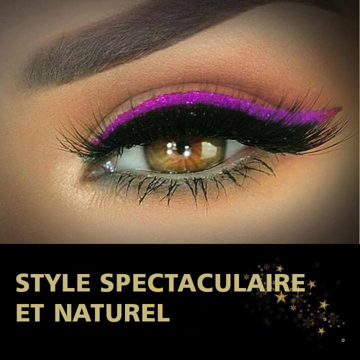 Autocollants réutilisables pour eye-liner et cils