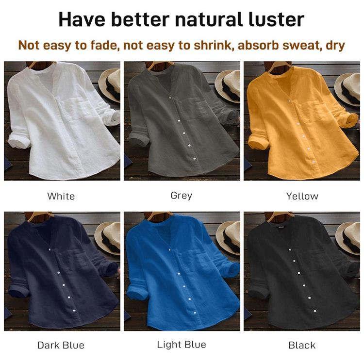 Chemisier ample décontracté en coton lin fait à la main style japonais (? Achetez 2, obtenez 10 % de réduction automatique et la livraison gratuite ?)