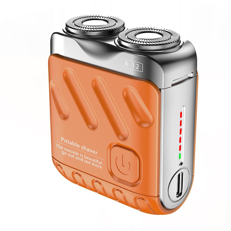 Rasoir électrique rotatif portatif à double anneau