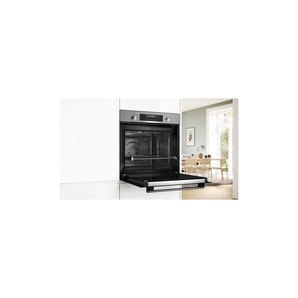 Four, 60 cm, SER6, Classe énergie A+, 9 modes de cuisson, Pyrolyse, Hom BOSCH - HBG578ES7