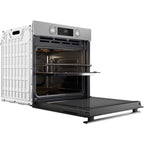 Four encastrable - Pyrolyse + Hydrolyse - Multifonction - WHIRLPOOL - OMR58RU0SX - Inox - Porte froide - 59,5 x 55,1 x 58,3 cm
