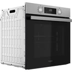 Four encastrable - Pyrolyse + Hydrolyse - Multifonction - WHIRLPOOL - OMR58RU0SX - Inox - Porte froide - 59,5 x 55,1 x 58,3 cm
