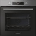 Four encastrable - Pyrolyse + Hydrolyse - ROSIERES - RO6 C5AB3EYTX - Inox / Noir - Porte froide - 59,5 x 56,8 x 59,5 cm