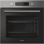 Four encastrable - Pyrolyse + Hydrolyse - ROSIERES - RO6 C5AB3EYTX - Inox / Noir - Porte froide - 59,5 x 56,8 x 59,5 cm