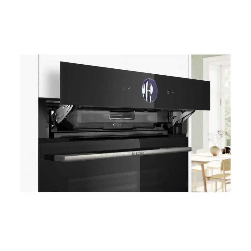 Four encastrable vapeur combiné - BOSCH - HRG7764B1 - 71L - Pyrolyse - Écran TFT tactile