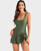 👙Dernière chance : 50% DE RÉDUCTION💃 Maillot de bain une pièce pour femme avec contrôle du ventre et nœud frontal