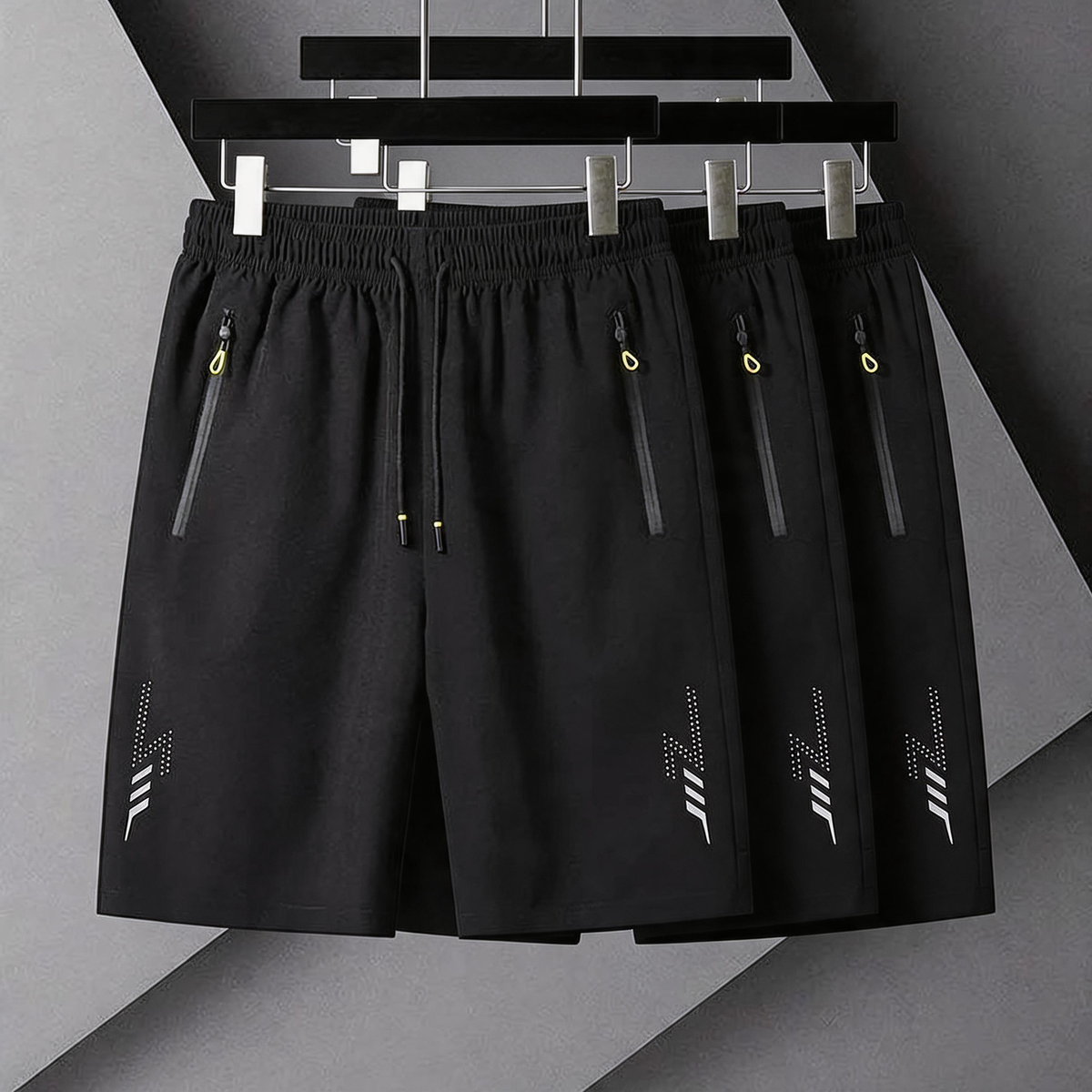 🩳 50% DE RÉDUCTION ! 🔥 Lot de 3 shorts de sport respirants, légers et à séchage rapide : confortables et idéaux pour les activités estivales, l'entraînement et la détente ☀️