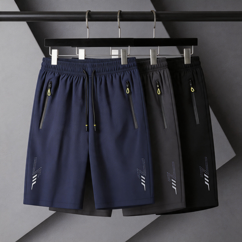 🩳 50% DE RÉDUCTION ! 🔥 Lot de 3 shorts de sport respirants, légers et à séchage rapide : confortables et idéaux pour les activités estivales, l'entraînement et la détente ☀️