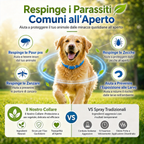 🎉 OFFRE FLASH 50% DE RÉDUCTION 🐶🐱 – Collier anti-puces et tiques à base de plantes 🌿 Protection jusqu'à 8 mois, huiles à libération lente, résistant à l'eau 💦 Repousse les moustiques et les larves, confortable et sûr à porter au quotidien 🐕