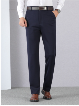 (Achetez-en deux, obtenez la livraison gratuite) Pantalon de costume classique extensible pour homme