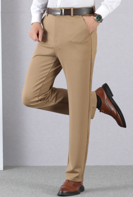 (Achetez-en deux, obtenez la livraison gratuite) Pantalon de costume classique extensible pour homme