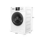 Lave-linge frontal - CONTINENTAL EDISON - CELL12140IWP - 12 kg - Induction - 60 cm - 1400 tr/min - Blanc