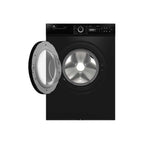 Lave-linge frontal - Pose libre - CONTINENTAL EDISON - CELL812IBP - 8 kg - Induction - 60 cm - 1200 tr/min - Noir mat